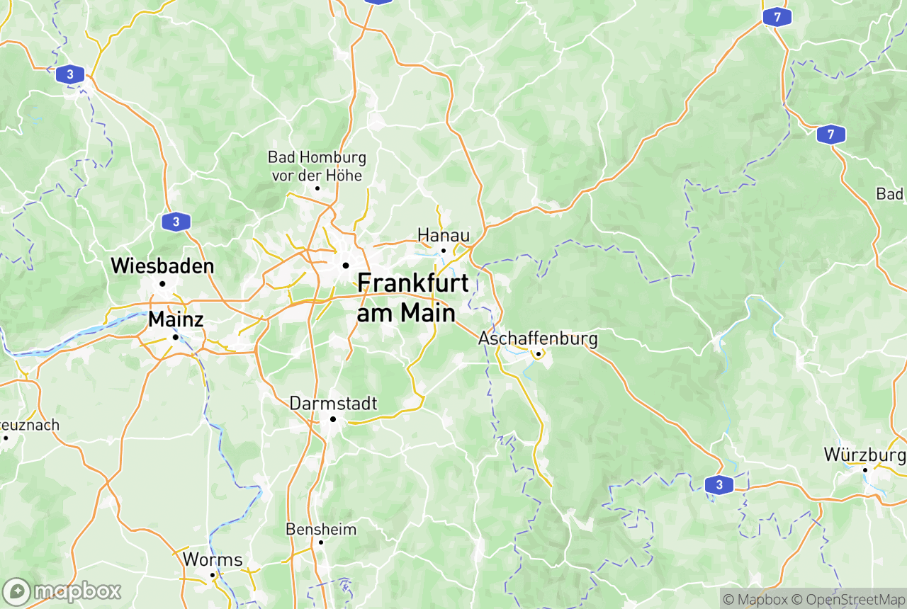 Karte von der Region und Umgebung mit den betreuten Orten